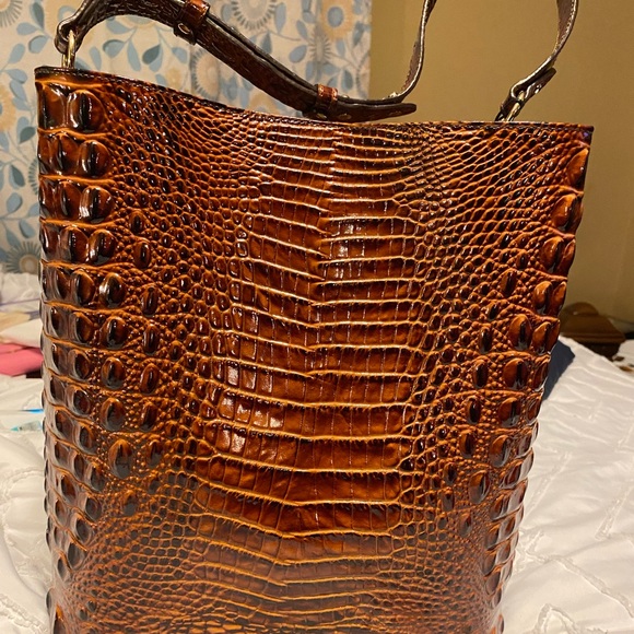 Brahmin Handbags - Pecan bucket purse